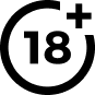 18+ Age verification badge